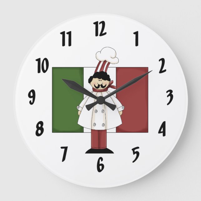 Grande Horloge Ronde Chef italien #1 (Recto)