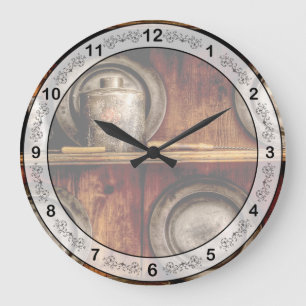 Grande Horloge Ronde Chef - Ustensiles - Dans le placard