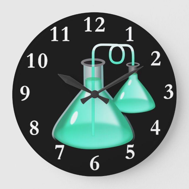 Grande Horloge Ronde Chemistry Flasks (Recto)
