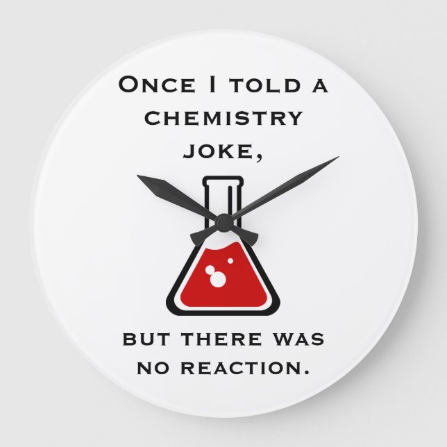 Grande Horloge Ronde Chemistry Teacher Chemist (Recto)