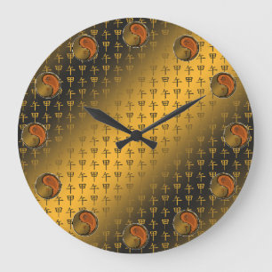 Grande Horloge Ronde Cheval de Bois
