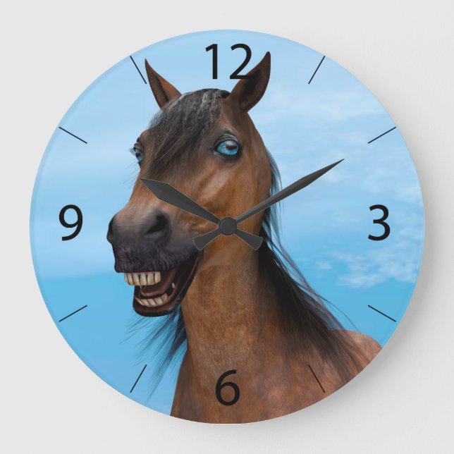 Grande Horloge Ronde Cheval heureux (Recto)
