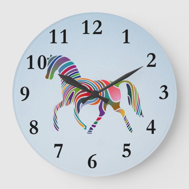 Grande Horloge Ronde cheval peint (Recto)