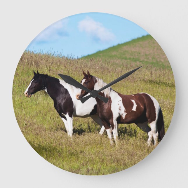 Grande Horloge Ronde Chevaux sur le versant de la colline (Recto)