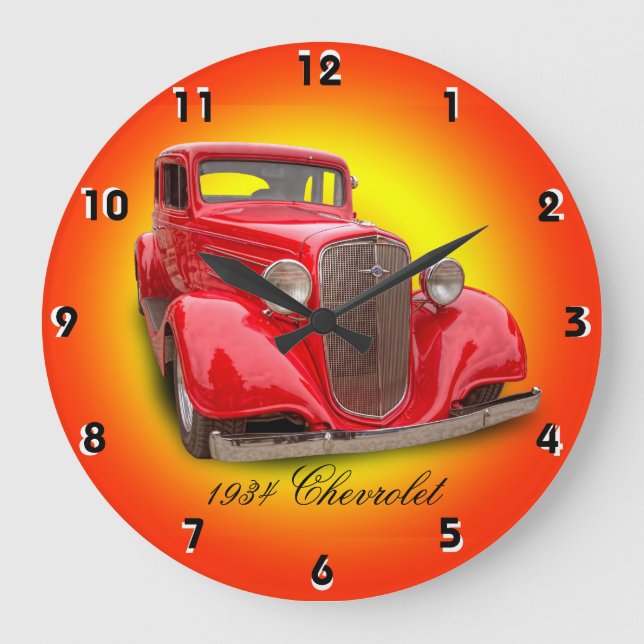 GRANDE HORLOGE RONDE CHEVROLET 1934 (Recto)