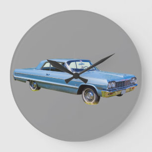 Grande Horloge Ronde Chevrolet Impala 1964 Antique Car
