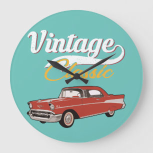 Grande Horloge Ronde Chevy Belair