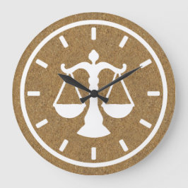 Grande Horloge Ronde Chic liège de droit