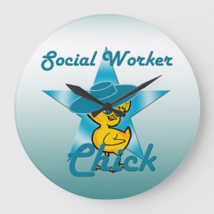 Grande Horloge Ronde Chick ouvrier social #7