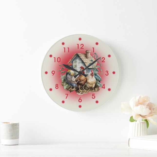 Grande Horloge Ronde Chicken and Chicken House Farm (Maison)
