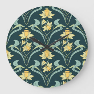 Grande Horloge Ronde Chiens de mode : Motifs de vêtements mignons