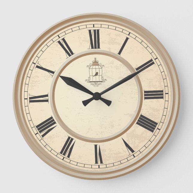 Grande Horloge Ronde Chiffres romains (Recto)