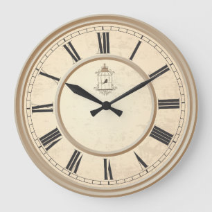 Grande Horloge Ronde Chiffres romains Cadran romain