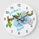 Grande Horloge Ronde Children's Clock Cute Koala Bear (Front)