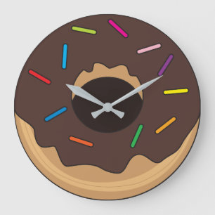 Grande Horloge Ronde Chocolate Glazed Donut with Sprinkles