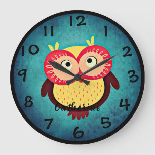 Grande Horloge Ronde Chouette