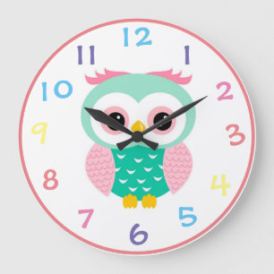 Grande Horloge Ronde Chouette