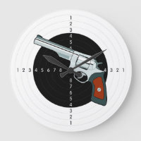 Cible De Gamme D'Armes Avec Pistol Revolver