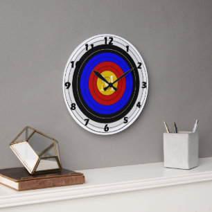 Grande Horloge Ronde Cible de tir à l'arc