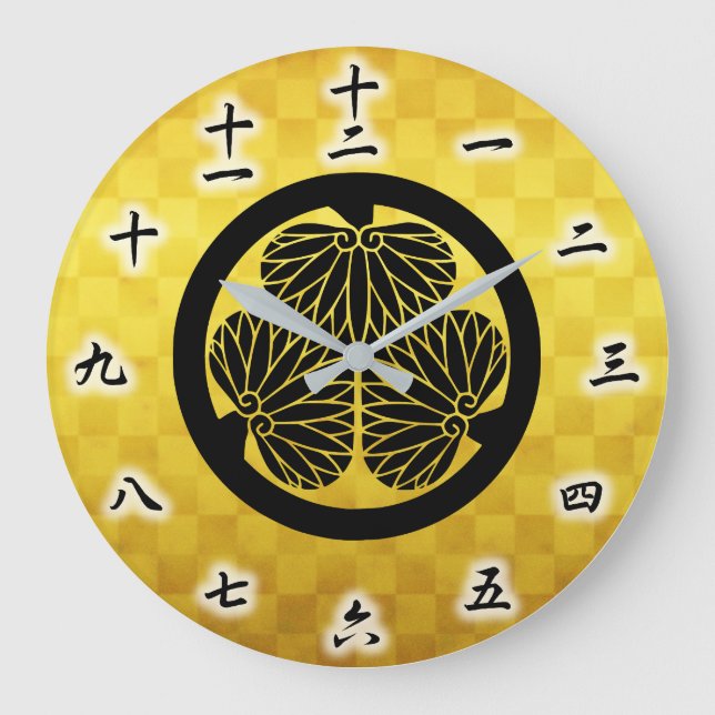 Grande Horloge Ronde Cimier japonais Tokugawa Ieyasu (Recto)