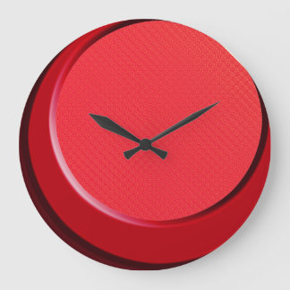 Grande Horloge Ronde Cinquante Montre Rouge Moderne Rétro