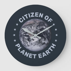 Grande Horloge Ronde Citoyen de la planète Terre