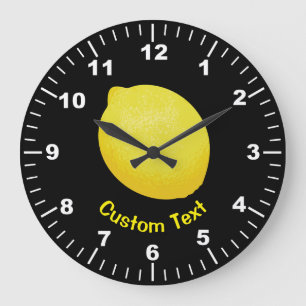 Grande Horloge Ronde Citron