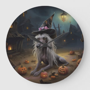 Grande Horloge Ronde Citrouilles Épouvantables Halloween Crêtées Chinoi