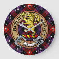Clan Brown Crest sur Tartan