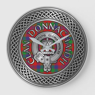 Grande Horloge Ronde Clan Donnachaidh Robertson Crest & Tartan Knot