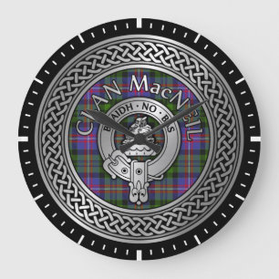 Grande Horloge Ronde Clan MacNeil Crest & Tartan Knot