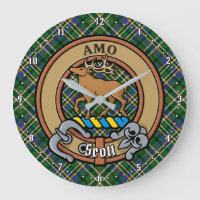 Clan Scott Crest sur Green Tartan
