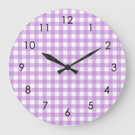 Grande Horloge Ronde Classic Gingham Plaid