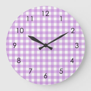 Grande Horloge Ronde Classic Gingham Plaid