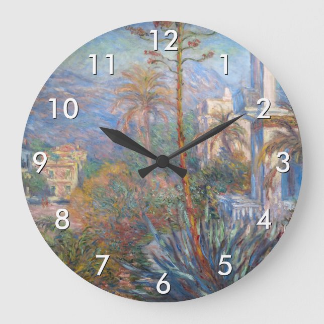 Grande Horloge Ronde Claude Monet - Villas à Bordighera (Recto)