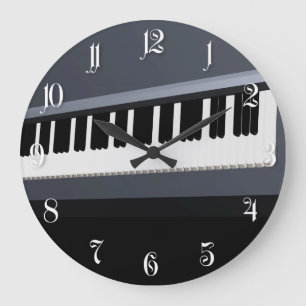 Grande Horloge Ronde Clavier de piano électrique
