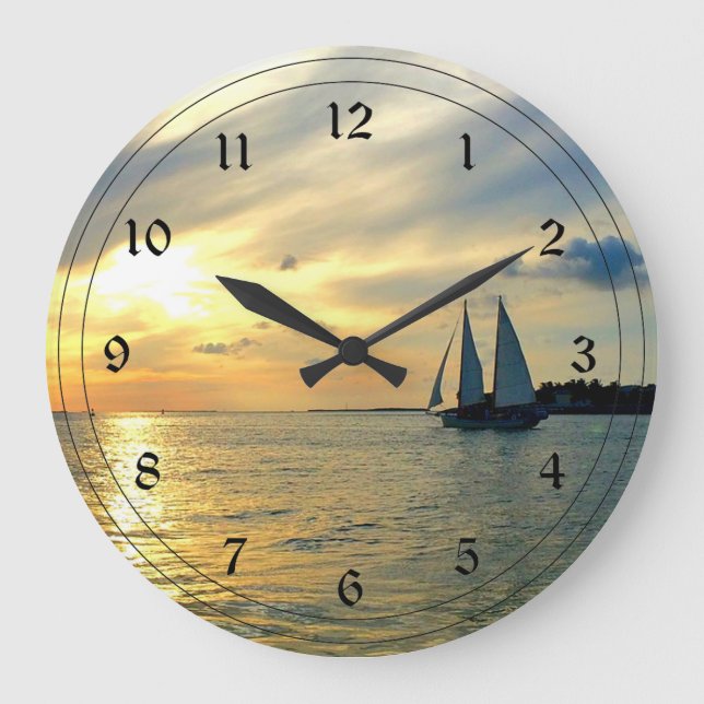 Grande Horloge Ronde Clé West Sunset (Recto)
