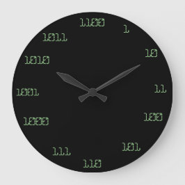 Grande Horloge Ronde Clock binaire