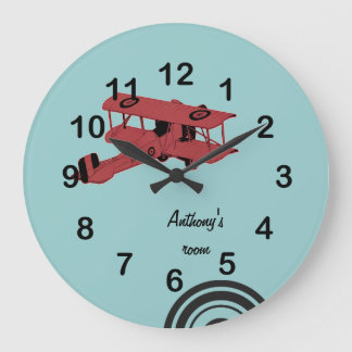 Grande Horloge Ronde Clock biplanes
