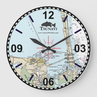 Grande Horloge Ronde Clock col de la coiffure de la coiffure de Nautica
