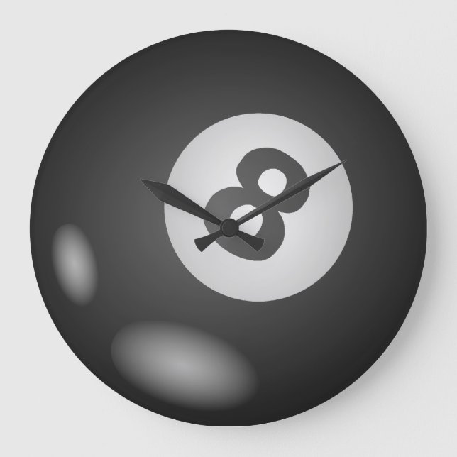 Grande Horloge Ronde Clock cool Billiard (Recto)