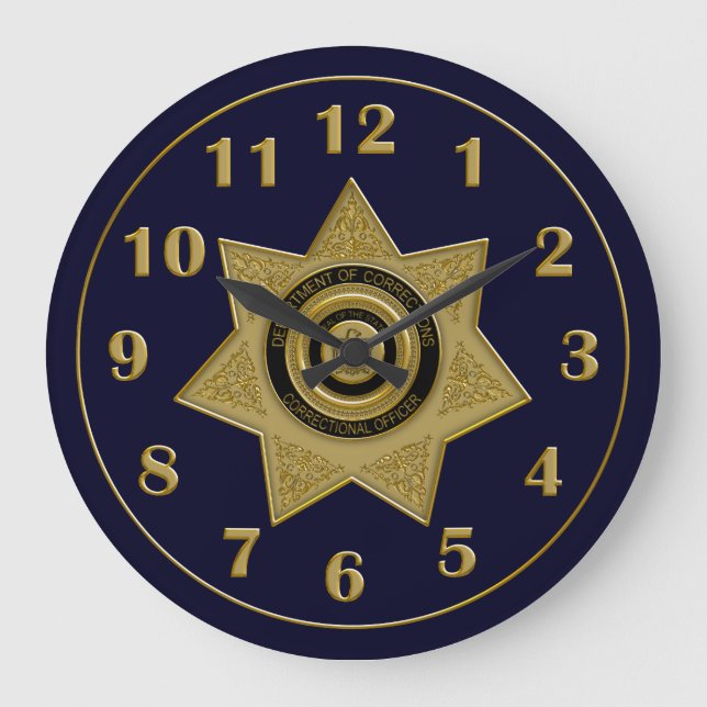 Grande Horloge Ronde Clock de Badge (Recto)