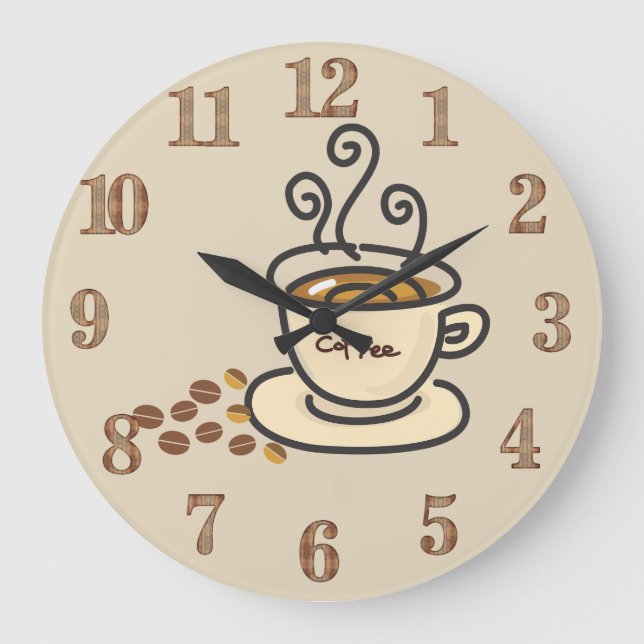 Grande Horloge Ronde Clock de coffee time (Recto)