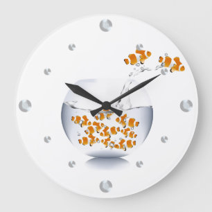 Grande Horloge Ronde Clock de Goldfish