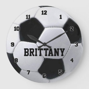 Grande Horloge Ronde Clock de Soccer