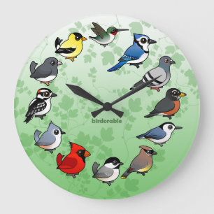 Grande Horloge Ronde Clock de Songbird