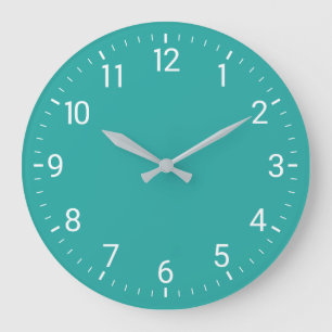 Grande Horloge Ronde Clock de Turquoise