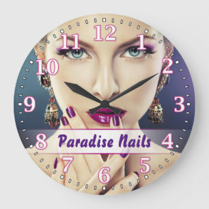 Grande Horloge Ronde Clock de Wall Personnel
