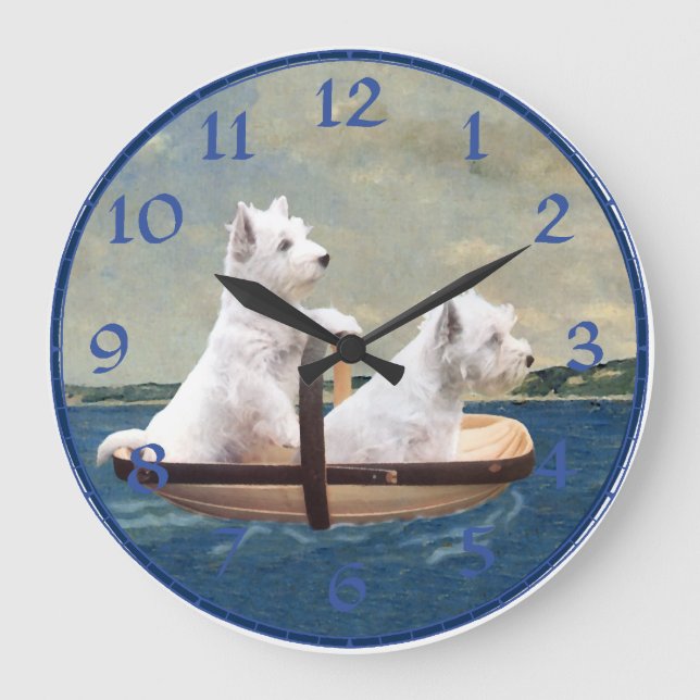 Grande Horloge Ronde Clock de White Terrier (Recto)