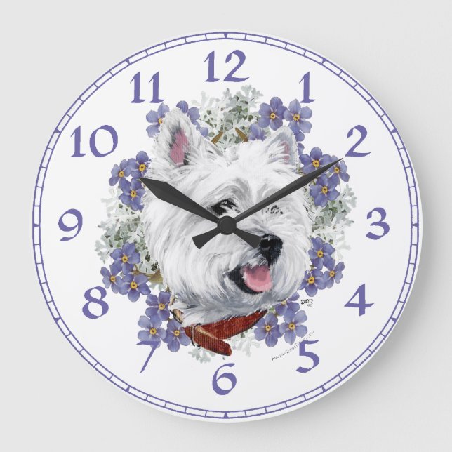 Grande Horloge Ronde Clock de White Terrier (Recto)